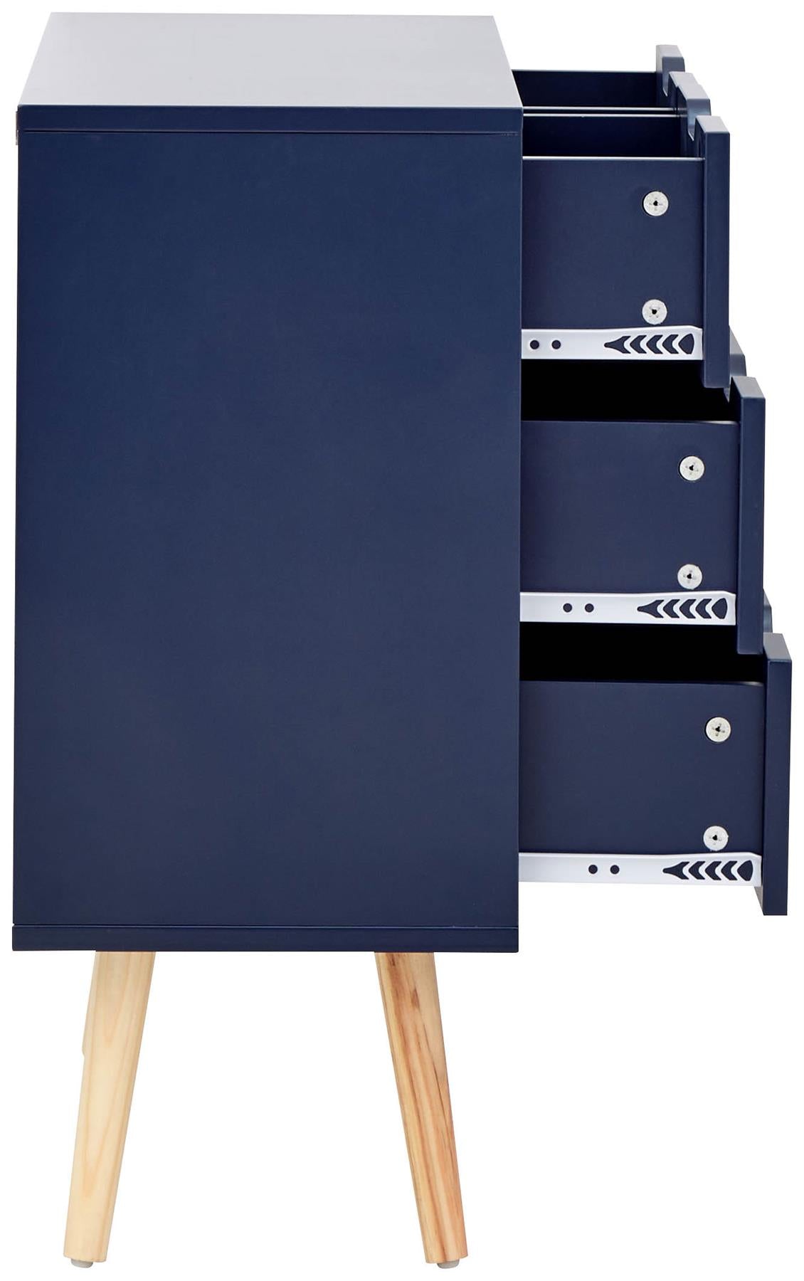 NYBORG 2+2 DRAWER CHEST - NIGHTSHADOW BLUE