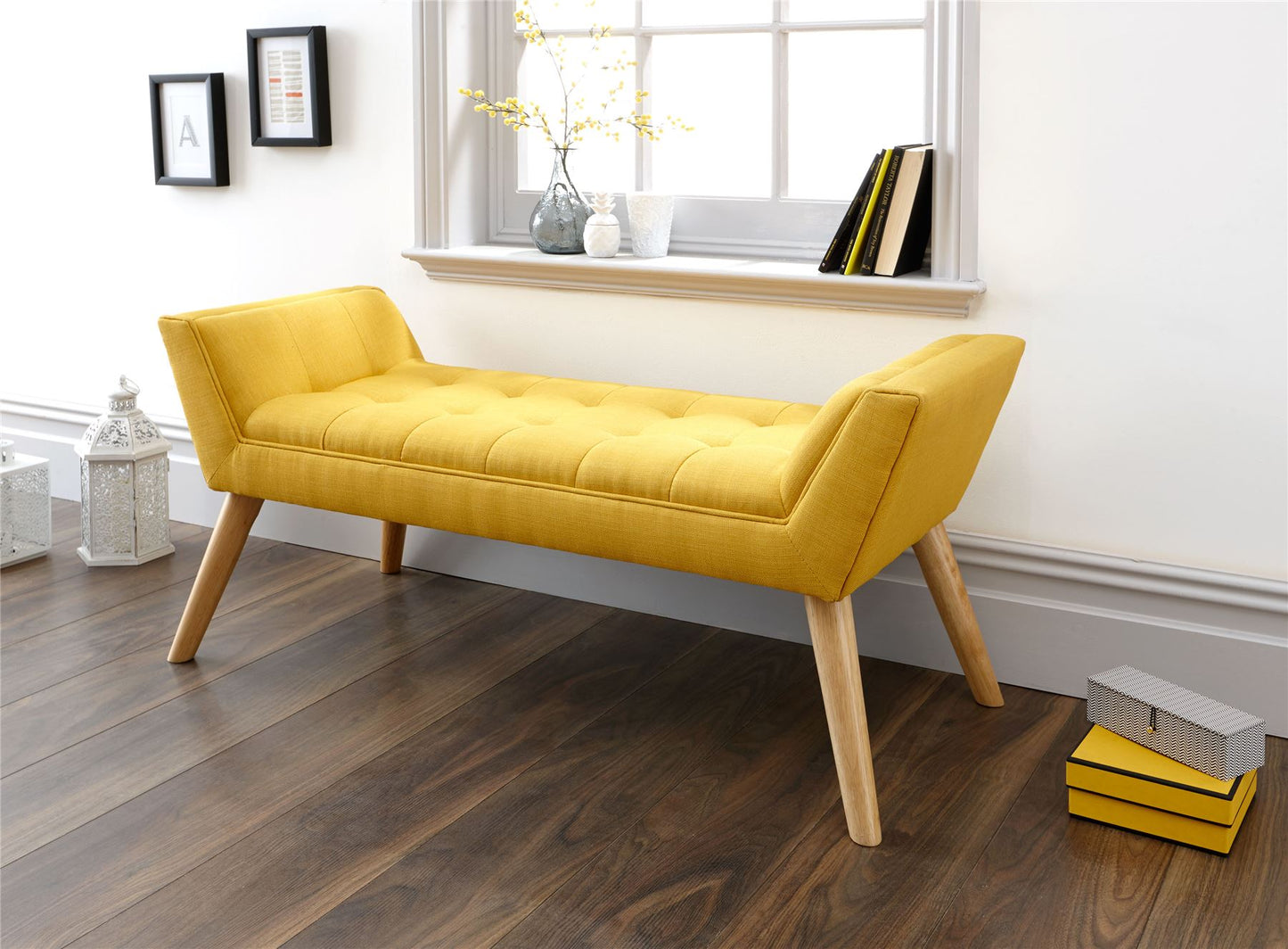 MILAN WINDOW SEAT - MUSTARD