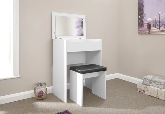 COMPACT DRESSING TABLE SET - WHITE