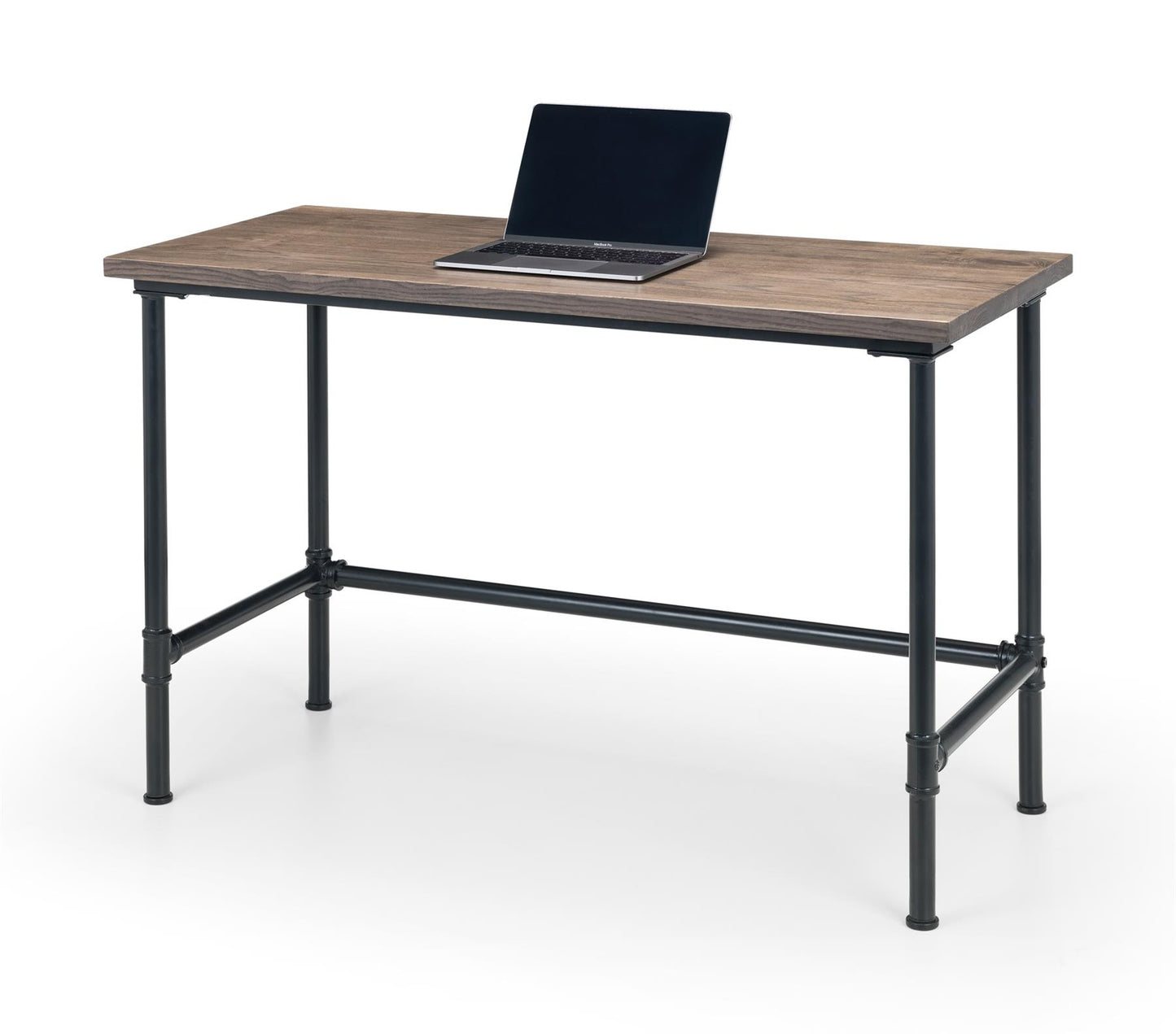 CARNEGIE PIPE OFFICE DESK - MOCHA ELM