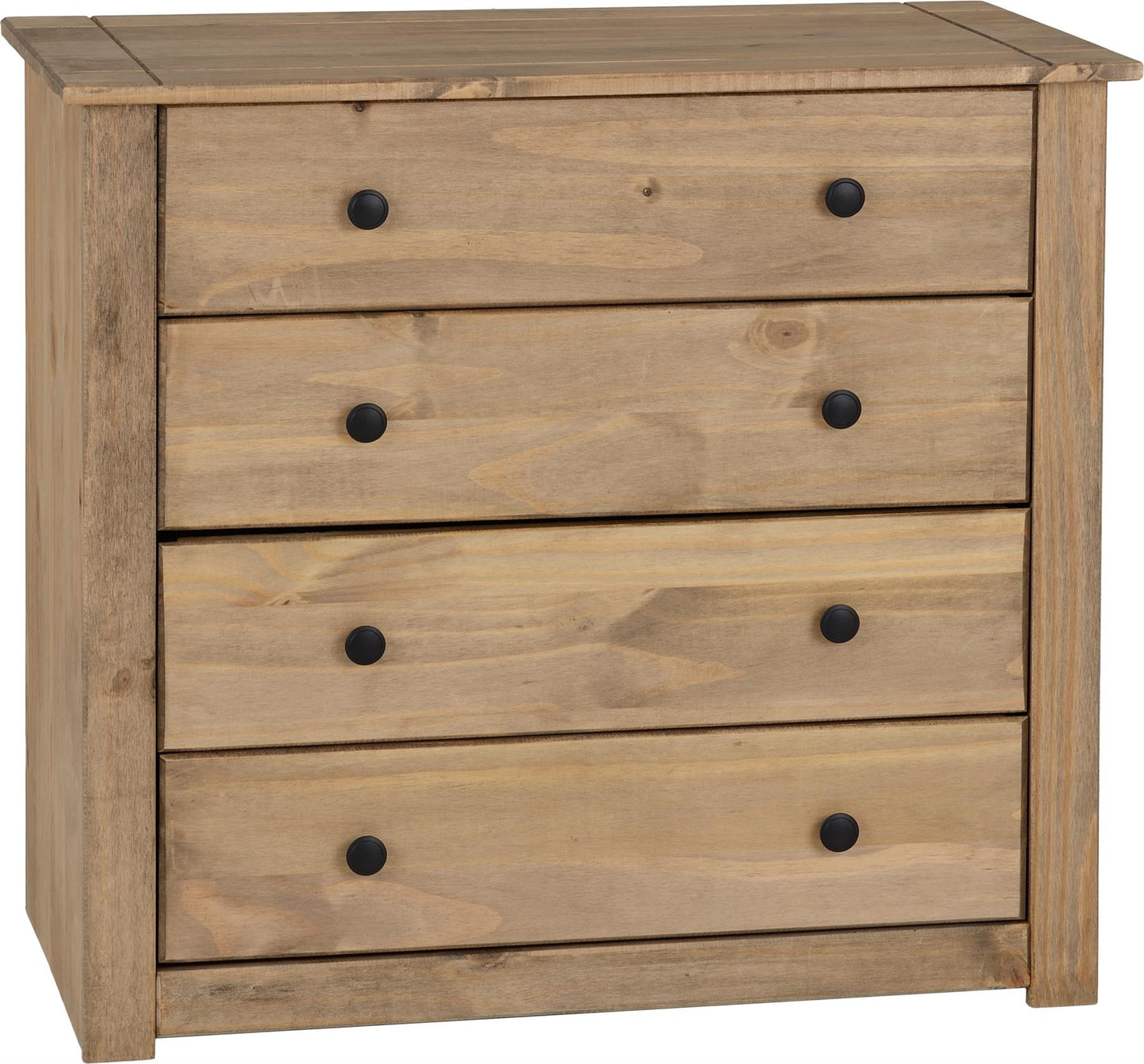 PANAMA 4 DRAWER CHEST - NATURAL WAX