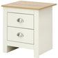 LANCASTER 2-DRAWER BEDSIDE TABLE - CREAM