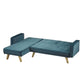 KITSON VELVET SOFA BED - TEAL