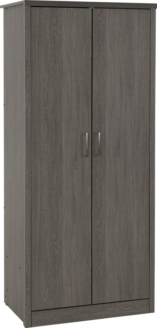 LISBON 2 DOOR WARDROBE - BLACK