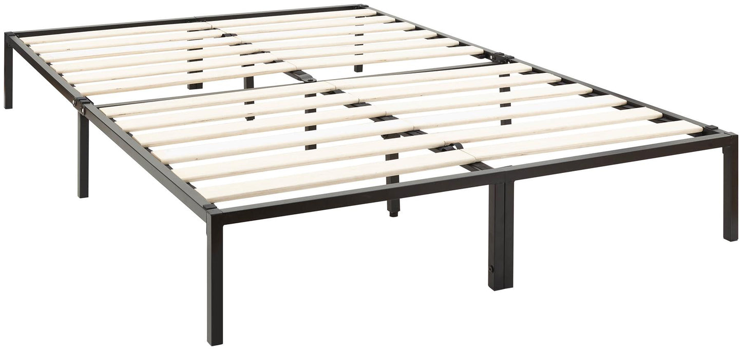 KORE METAL PLATFORM BED - 4FT6 DOUBLE - BLACK