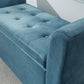 GENOA STORAGE WINDOW SEAT - TEAL