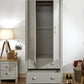 LANCASTER 2 DOOR WARDROBE - GREY