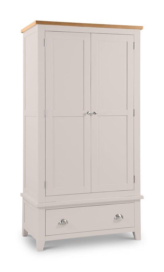 RICHMOND 2 DOOR COMBINATION WARDROBE - ELEPHANT GREY