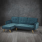 KITSON VELVET SOFA BED - TEAL