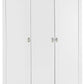 TOLEDO 3 DOOR WARDROBE - WHITE/OAK