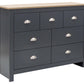 LANCASTER MERCHANT CHEST - SLATE BLUE