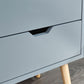 NYBORG 2-DRAWER BEDSIDE TABLE - DARK GREY