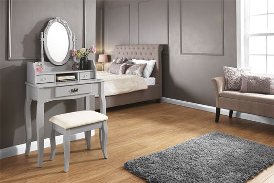 LUMBERTON DRESSING TABLE SET - GREY