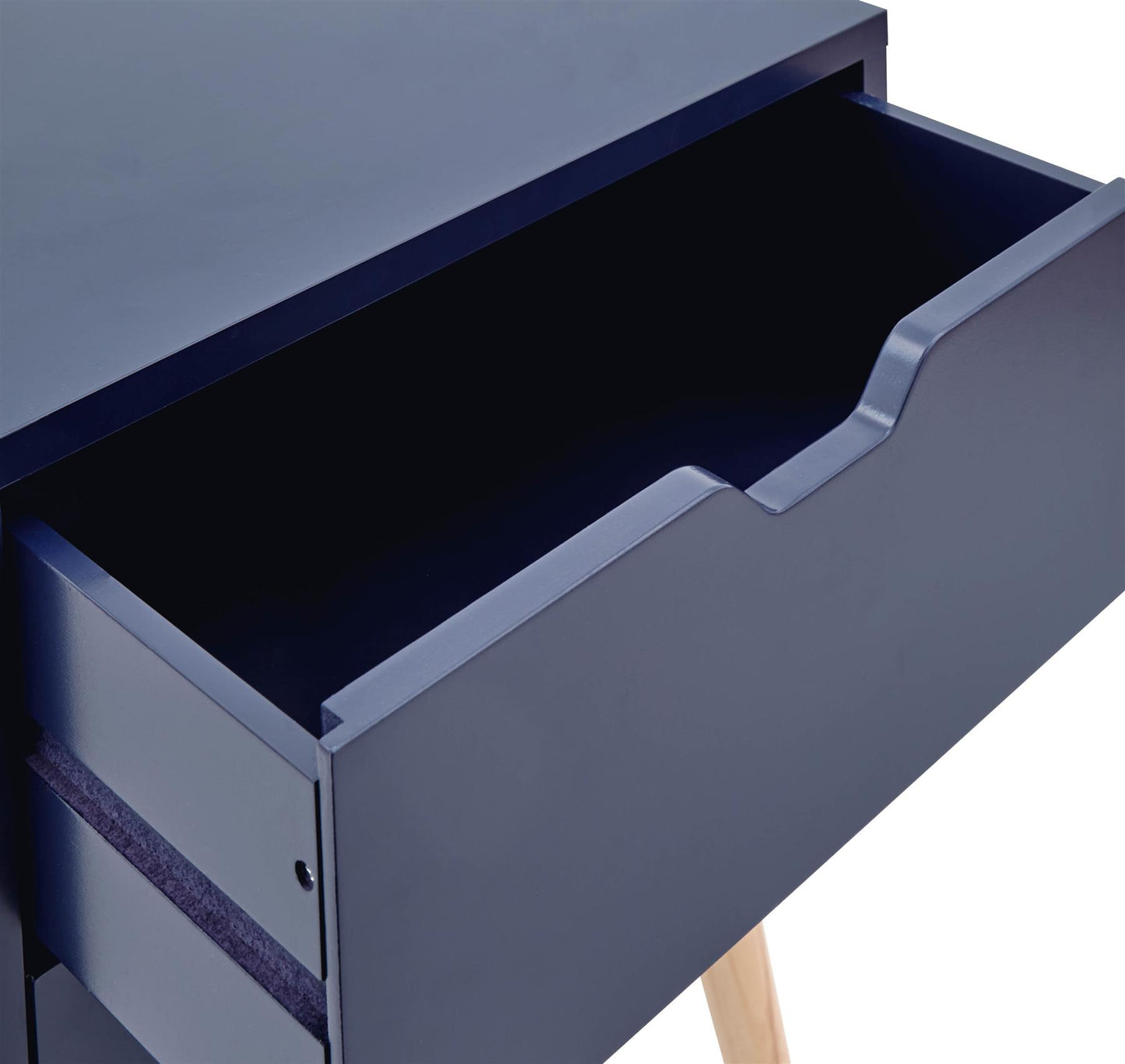 NYBORG 2-DRAWER BEDSIDE TABLE - NIGHTSHADOW BLUE