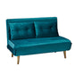 MADISON VELVET SOFA BED - TEAL