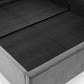 SANDERSON VELVET END LIFT OTTOMAN BED - 6FT SUPER KING SIZE - GREY