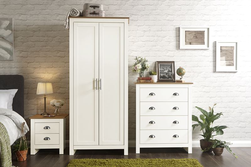 LANCASTER 3 PIECE BEDROOM SET - CREAM