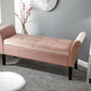 OSBOURNE STORAGE WINDOW SEAT - BLUSH PINK