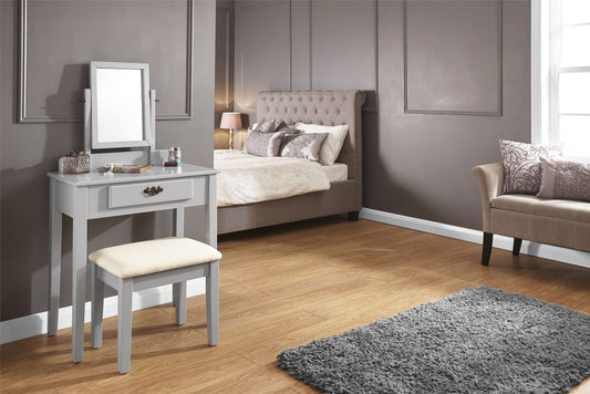 SHAKER STYLE DRESSING TABLE SET - GREY