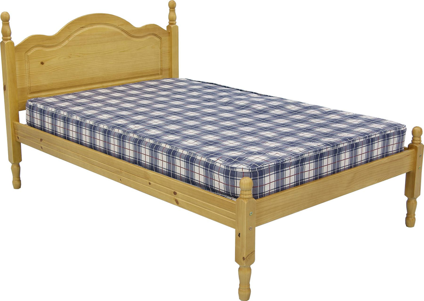 SOL WOODEN BED - 4FT SMALL DOUBLE - ANTIQUE PINE