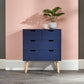 NYBORG 2+2 DRAWER CHEST - NIGHTSHADOW BLUE