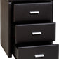 PRADO 3-DRAWER BEDSIDE TABLE - BROWN