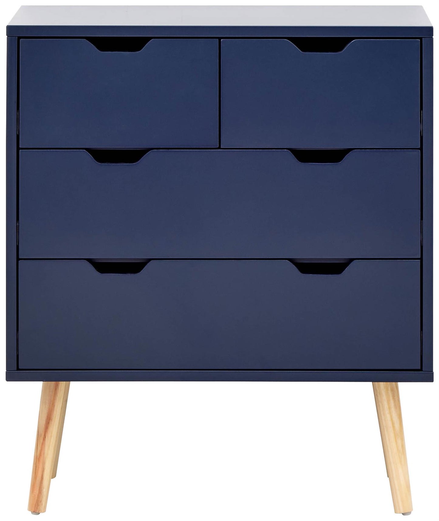 NYBORG 2+2 DRAWER CHEST - NIGHTSHADOW BLUE