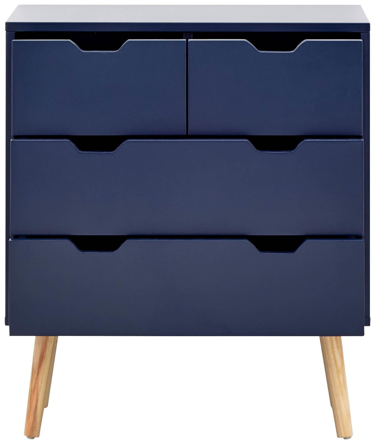 NYBORG 2+2 DRAWER CHEST - NIGHTSHADOW BLUE