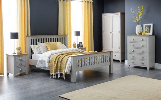 RICHMOND WOODEN BED - 5FT KING SIZE - ELEPHANT GREY