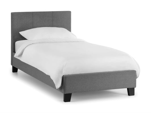 RIALTO LINEN FABRIC BED - 3FT SINGLE - GREY