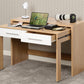 SEVILLE 2 DRAWER SLIDER DESK - WHITE/LIGHT OAK