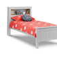 MAINE BOOKCASE BED - DOVE GREY