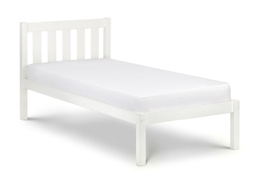 LUNA WOODEN BED - 4FT6" DOUBLE - SURF WHITE