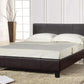 PRADO FAUX LEATHER BED - 4FT6 DOUBLE - BROWN