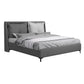 SEATTLE FABRIC BED - 5FT KING SIZE - GREY