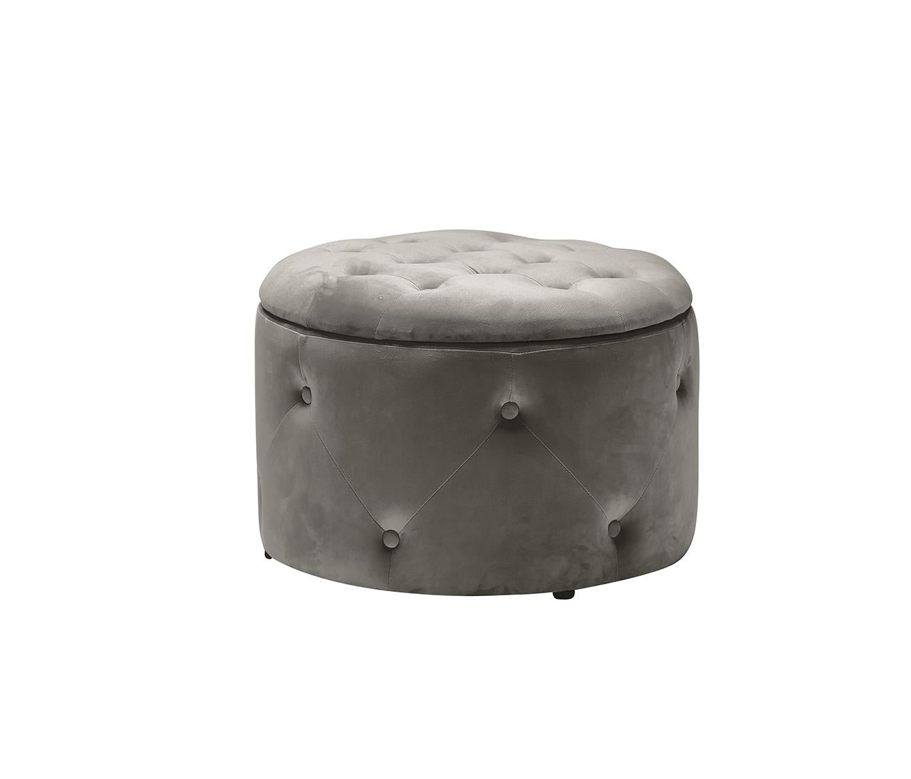 CLEO STORAGE POUFFE - CHARCOAL