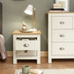 LANCASTER 2-DRAWER BEDSIDE TABLE - CREAM