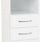 NEVADA 2-DRAWER BEDSIDE TABLE - WHITE