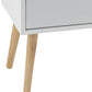 NYBORG 2-DRAWER BEDSIDE TABLE - WHITE