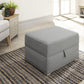 DAUPHINE STORAGE FOOTSTOOL - GREY