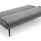 GAUDI LINEN FABRIC SOFA BED - GREY