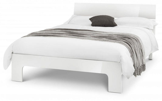 MANHATTAN WOODEN BED - 4FT6" DOUBLE - WHITE