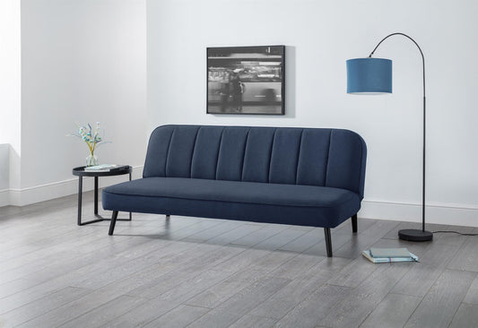 MIRO LINEN FABRIC SOFA BED - BLUE