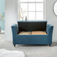 GENOA STORAGE WINDOW SEAT - TEAL