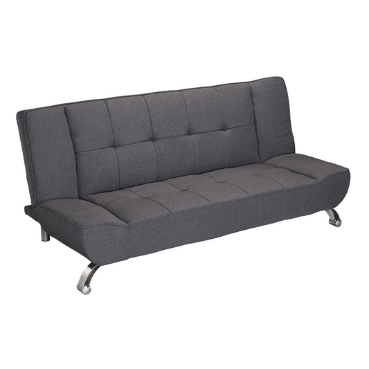 VOGUE LINEN FABRIC SOFA BED - GREY