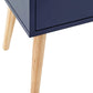 NYBORG 2-DRAWER BEDSIDE TABLE - NIGHTSHADOW BLUE