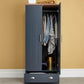 KENDAL 2 DOOR 1 DRAWER WARDROBE - SLATE BLUE