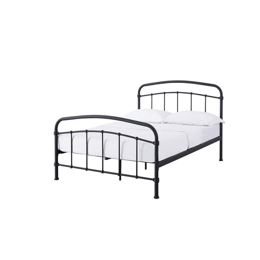 HALSTON METAL BED - 4FT6 DOUBLE - BLACK