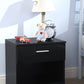 OTTAWA 1-DRAWER BEDSIDE TABLE - BLACK