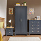 LANCASTER 3 PIECE BEDROOM SET - SLATE BLUE